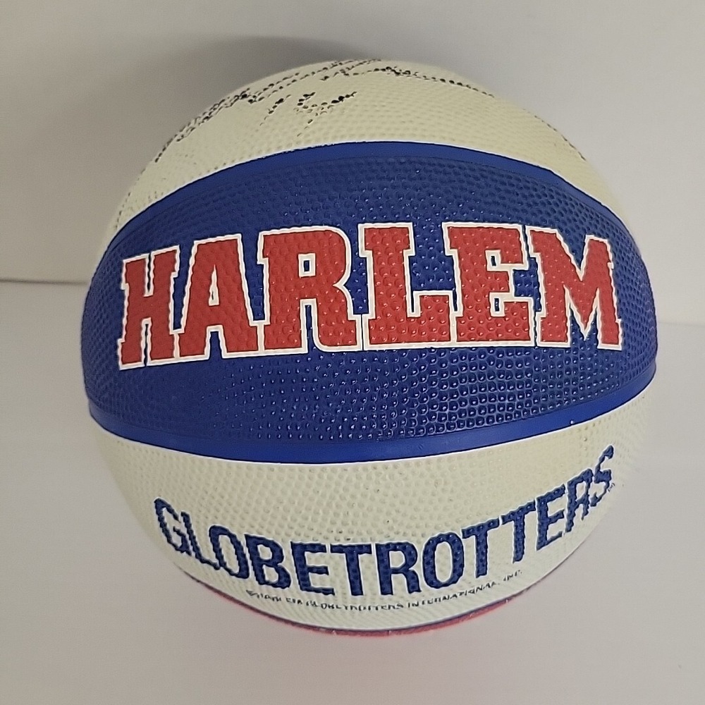 Spalding Harlem Globetrotters signed Red White & Blue Basketball